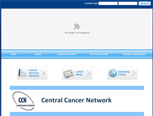 Tablet Screenshot of centralcancernetwork.org.nz